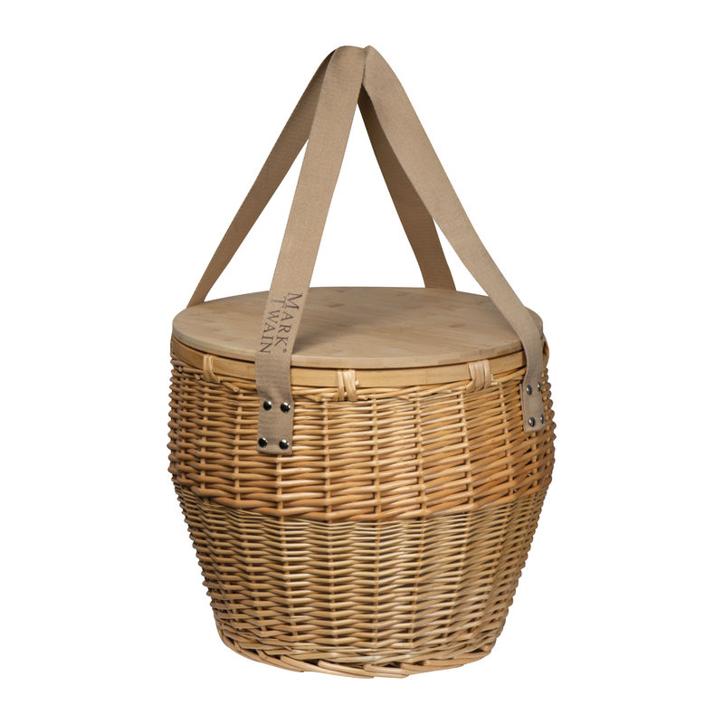 Mark Twain rattan piknik kosár